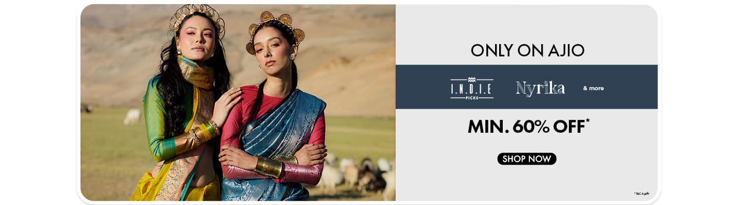 Best of Exclusive Ethnicwear Brand Min 60% off Indie Picks, Nyrika & more